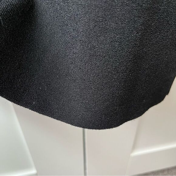 Ronny Kobo Sora Double Knit Ruffle Sleeveless Mini Dress in Black size large - Picture 13 of 15